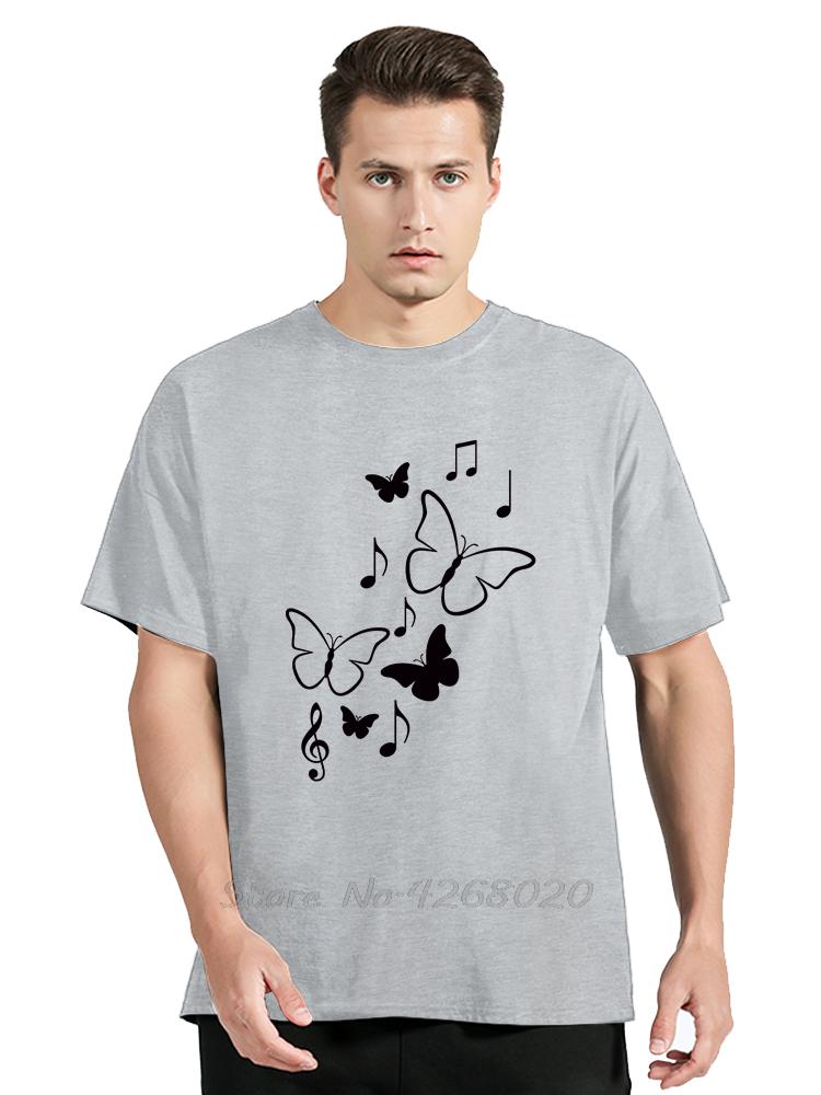 Mens Clothing Colorful Butterfly Petal Oversized Tshirt Short Sleeve Round Cotton Tshirt Cute Graphic Fitness T Shirt Female