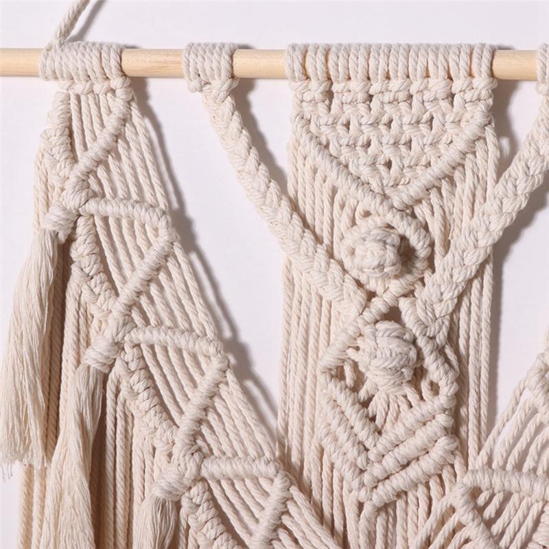 AEE4-Wall Hanging Home Decor Chic Woven Decor For Bedroom Living Room Apartment Dorm Gallery-Perfect Handmade Christmas Gift