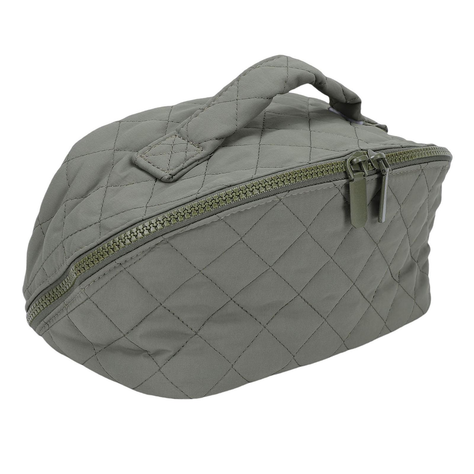 Lay Flat Travel Makeup Bag for Women 180 Degree Lay Flat Water Proof Large Capacity Toiletry Bag