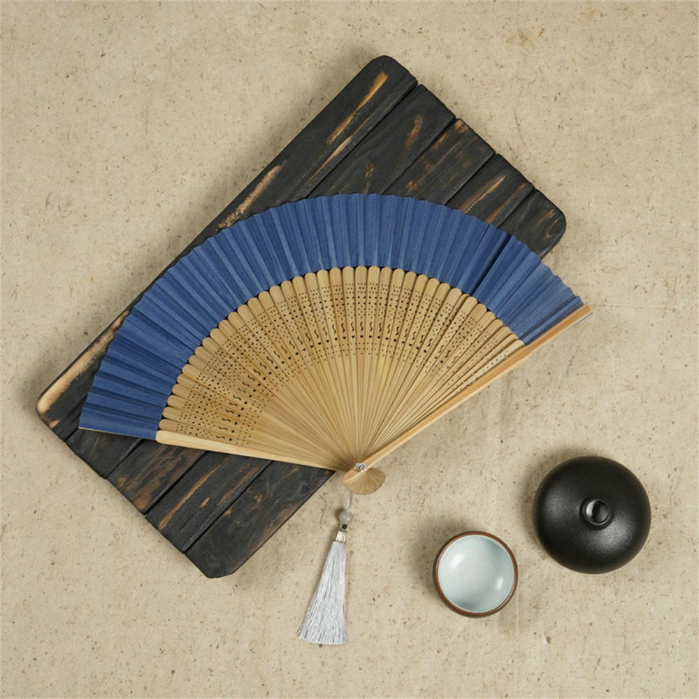 Carved Bamboo Folding Fan Wedding Party Dance Hand Fan Prop Home Decor Chinese Art Craft Wooden Vintage Hollow Antiquity Fan NEW