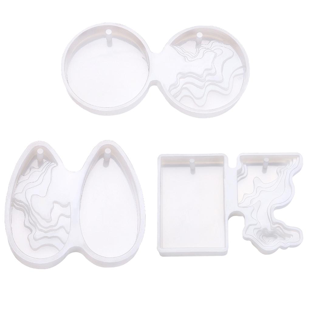 Moule d'île en Silicone, moules d'ornement, pendentif de bijoux, artisanat de fabrication 51x46x10MM