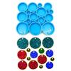 Round Charm Casting Resin Molds with Hole for DIY Keychain Jewelry Crafts Decor