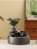 Ceramic Flowing Water Fountain: Wealth-Attracting Desktop Ornament for Living Room & Office Decor