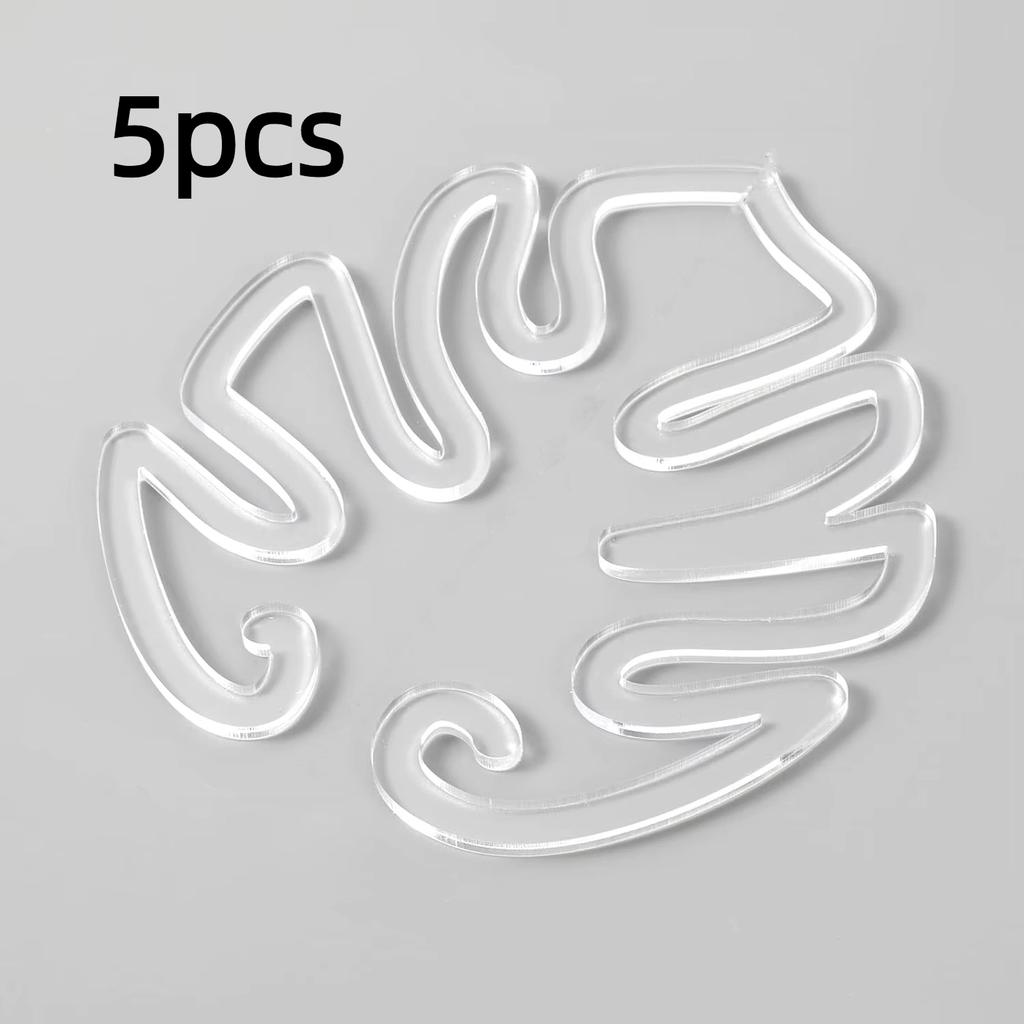 5pcs/10pcs Monstera Plant Stem Support Clips clear Acrylic Moss Pole Plant Stakes for Indoor Plants Keep Plants Growing Vertical