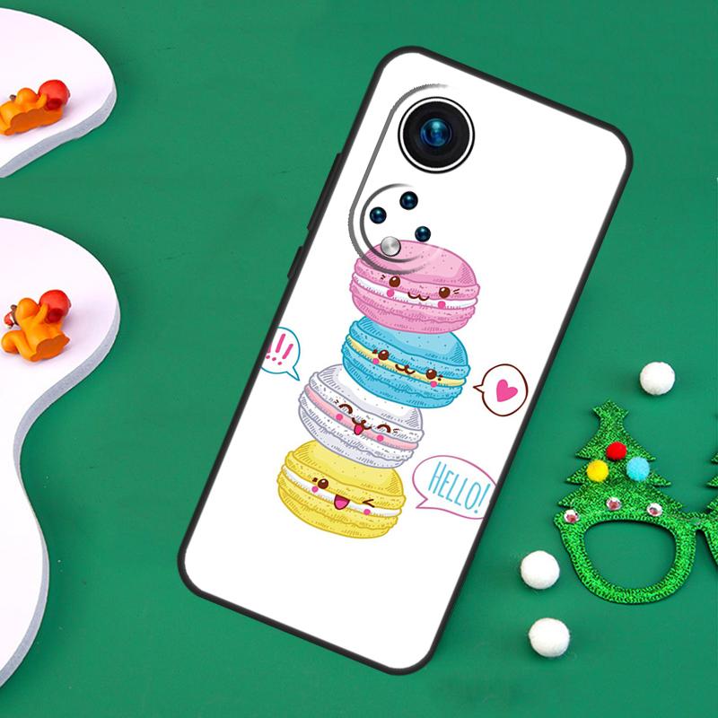 Macarons Cake Dessert Cute Case For Honor Magic 7 Pro 6 5 50 70 90 200 Lite X9b X9a X8a X8b X7a X6a X8 X9 X9c Cover