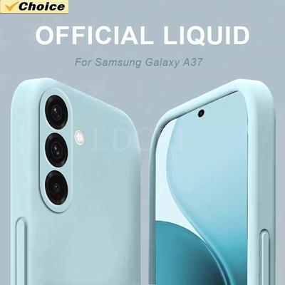 For Samsung Galaxy A37 Case Liquid Silicone Official Cover Samsung A37 Case TPU Plain Rubber Protector Case Galaxy A37 Cover