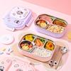 316 Stainless Steel Bento Box With Cartoon Design Leakproof Lunch Container Students Office Workers Insulated Food