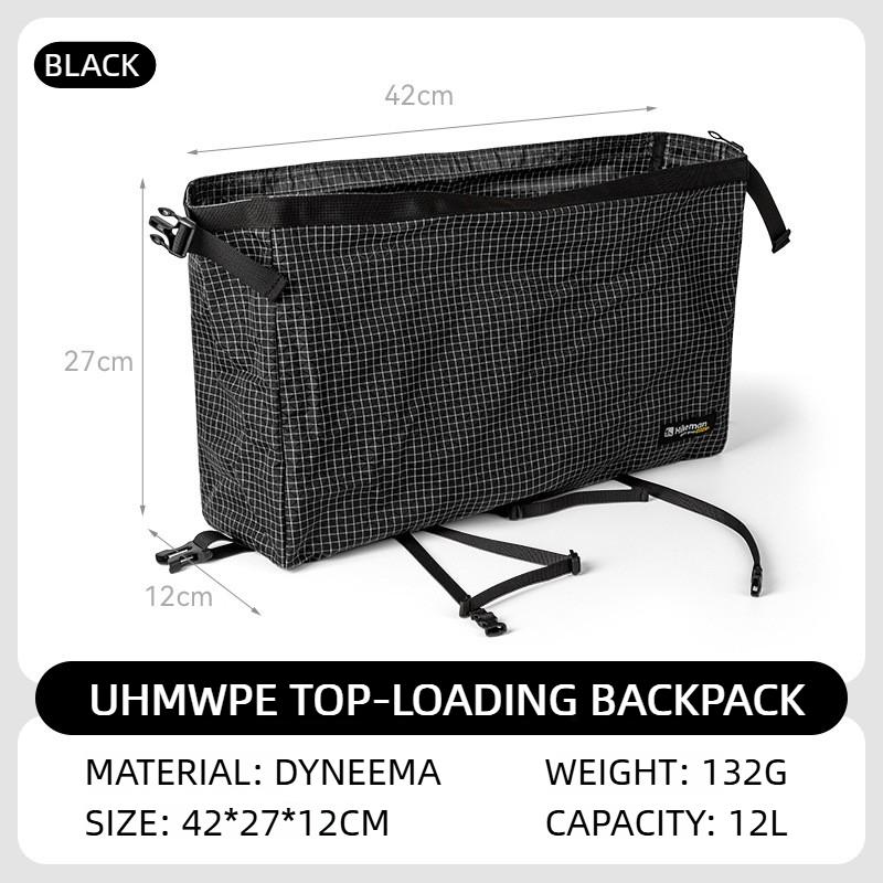 Ultralight Dyneema Backpack Top Lid Waterproof Expansion Pouch Multifunctional External Storage Bag for Hiking & Mountaineering