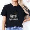 Halloween Cats Graphic Y2k Tops Women T-Shirt Casual Ulzzang Harajuku Streetwear Aesthetic Female Clothing Short Sleeve Tees