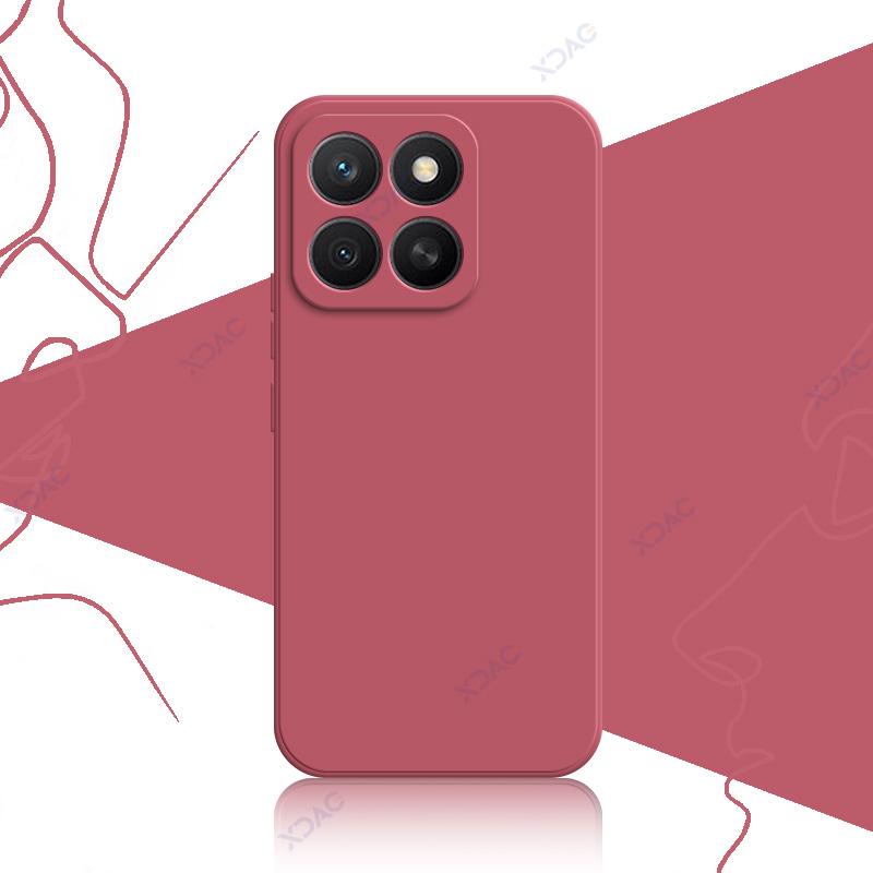 2025 Luxusní čtvercový tekutý silikonový obal pro Honor X8C HonorX8C 6.7" Globální měkký kryt na telefon Vodotěsné pouzdro Coque Armor