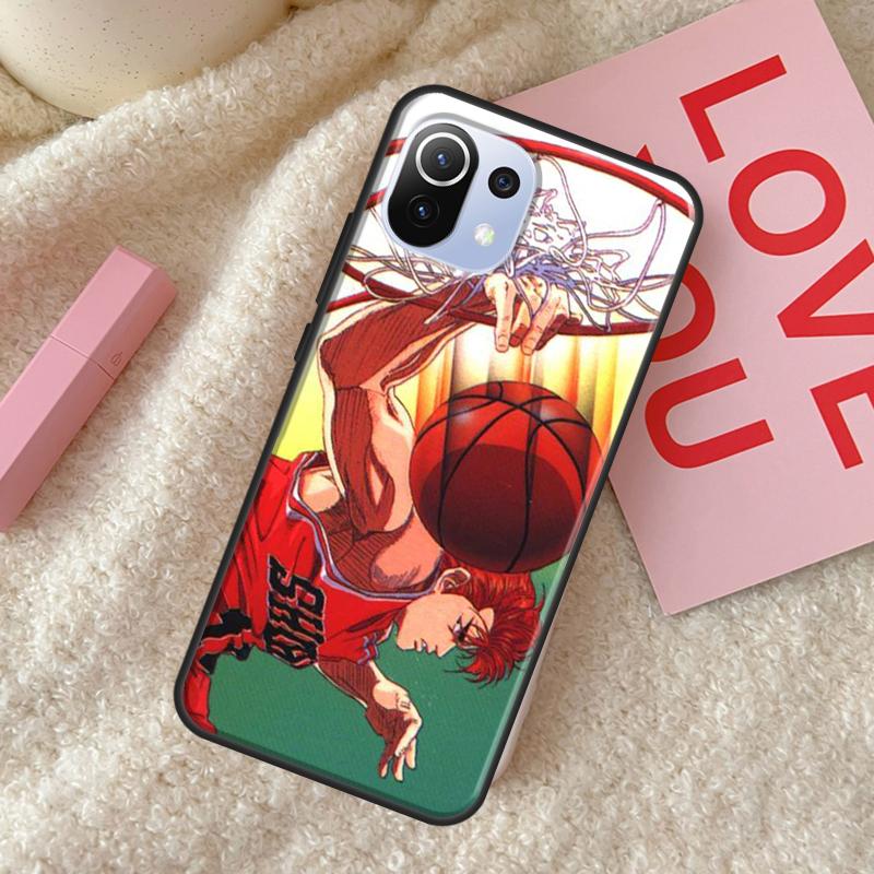 Anime Slam Dunk Back Case For POCO X4 Pro F1 F2 F3 X3 GT M3 M4 X3 Pro Cover For Xiaomi 11T 12 Pro 11 Lite