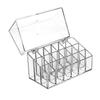 18-Grid Acrylic Flip-Top Lipstick Holder - Dustproof, Transparent Lip Gloss Organizer
