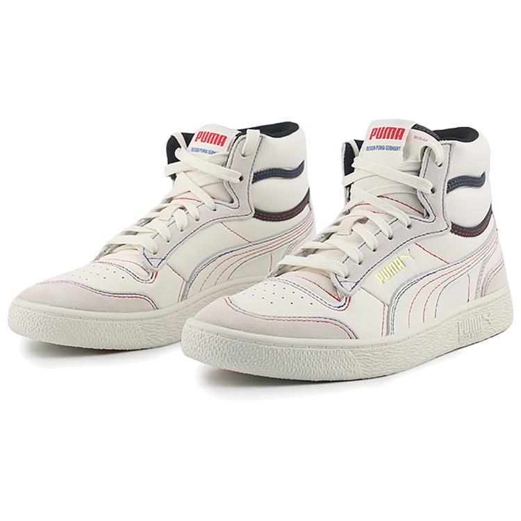 PUMA Ralph Sampson Mid Panorama 'Creamwhite Black Red' Men's 375871-01