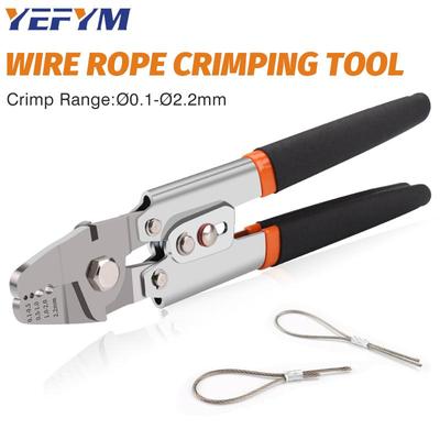 Wire Rope Crimping Tool - Swager and Crimper for Fishing Lines and Aluminum Crimping Loop Sleeves Up To 2.2mm