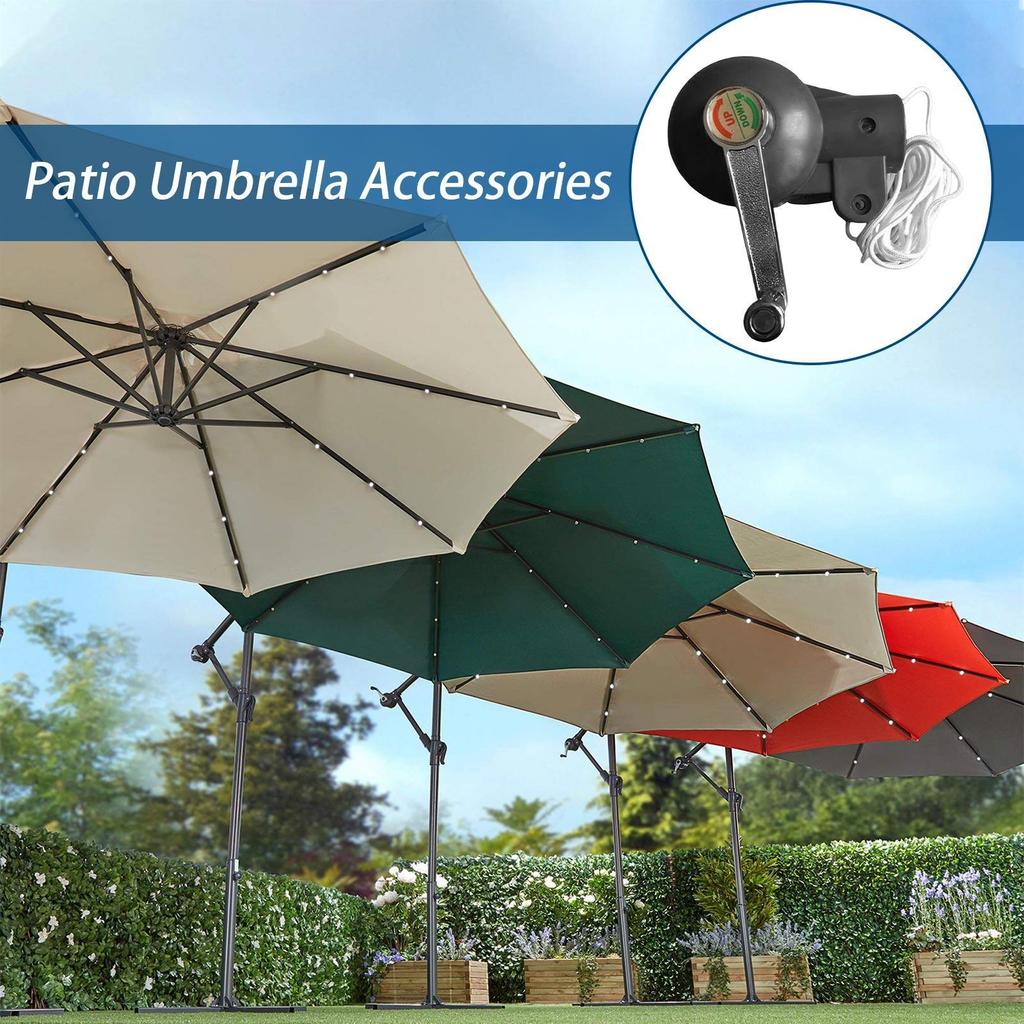 Patio Umbrella Accessories Crank Handle Stable Replace Parts Leisure Sunshade Parts for Balcony Camping Courtyard Beach Party