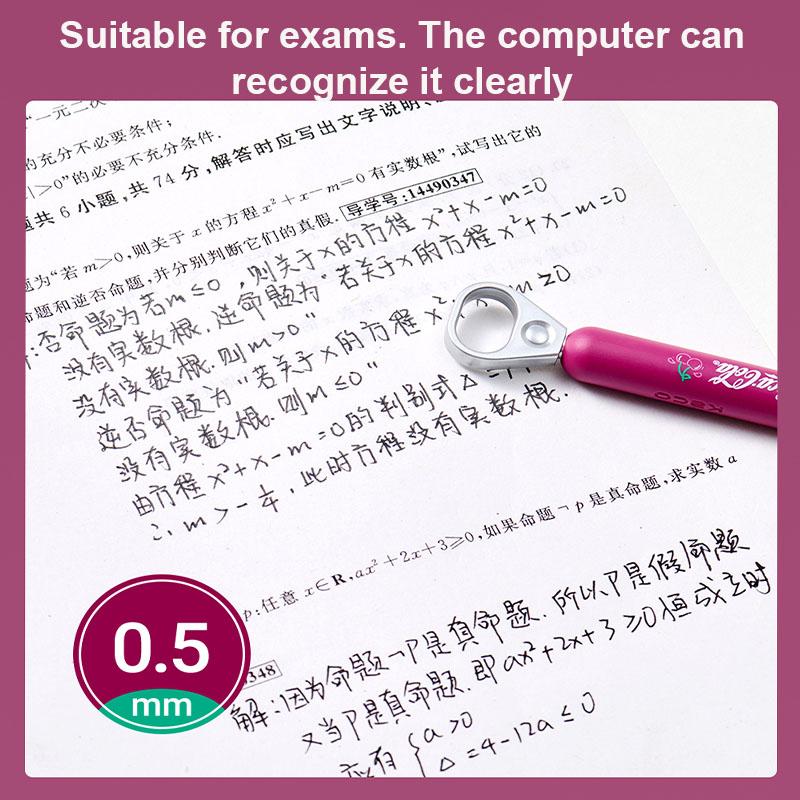 KACO Creative Cherry Pull-Tab Gel Ink Pens 800M Smooth Writing Press Pen Exam Office School Supplies Gift Innovative Stationery