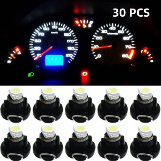30PC 12V T3 Neo Wedge Car trument Cluster Panel LED Lamps 20mA Interior Light