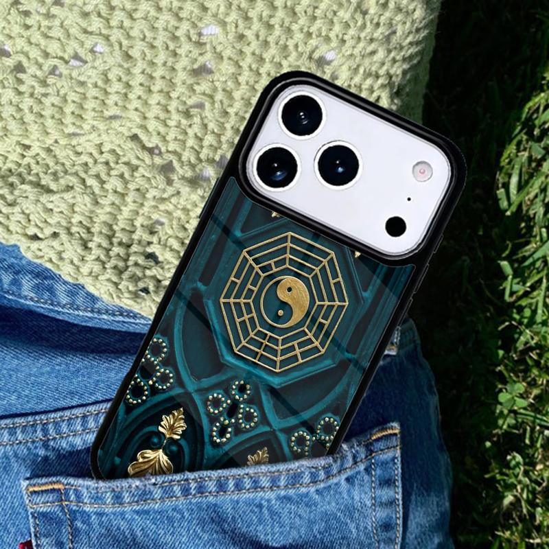 Tai chi Yin Yang Phone Case For iPhone 17 AIR 16 Pro Max 15 14 Pro 11 12 13 Shockproof Silicone Cover