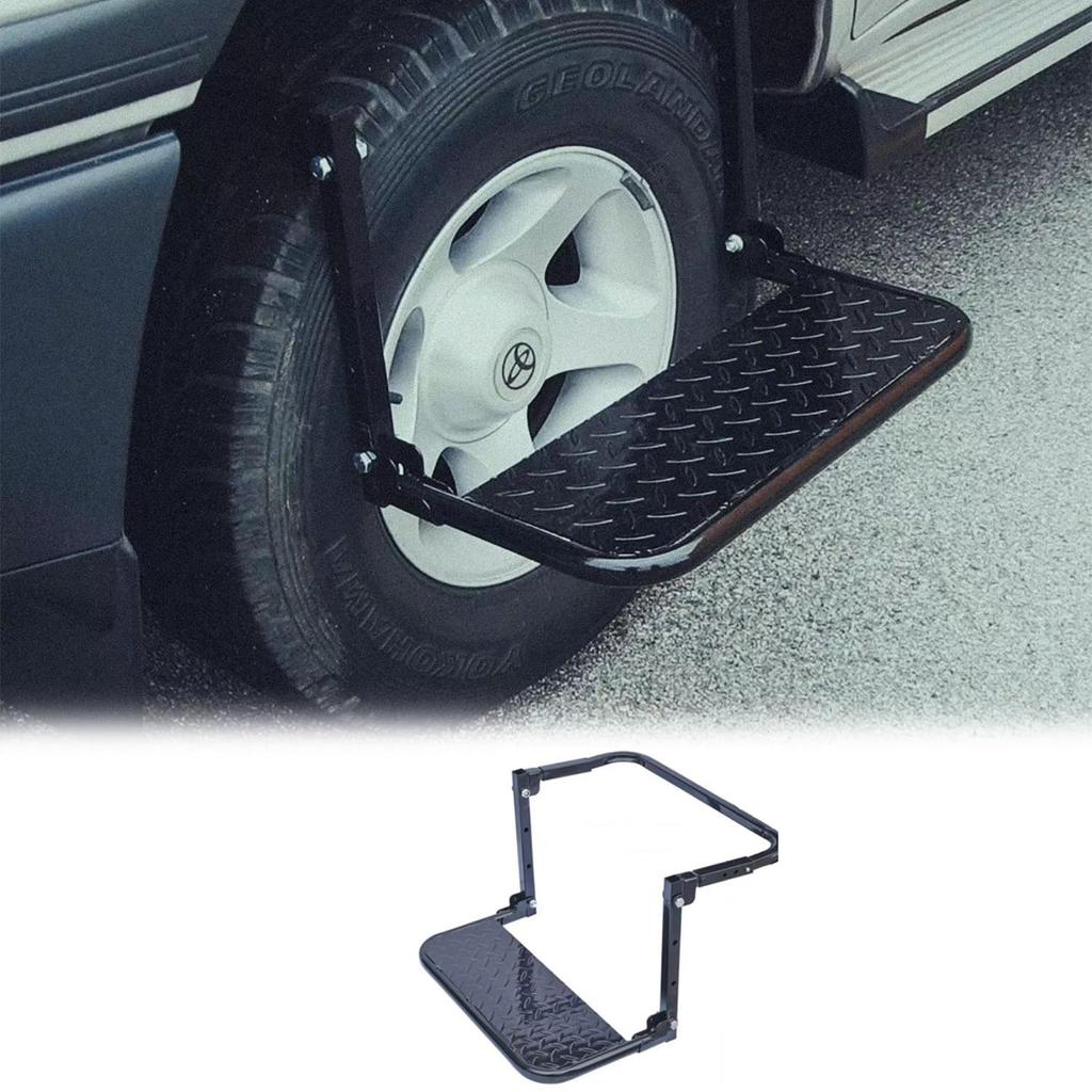 Universal Car Tire Wheel Car Wash Car Car Truck Exterior 150kg Weight Foldable Step, Ladder, Scaffolding, Stand, Accessories, & Maintenance, Camping,