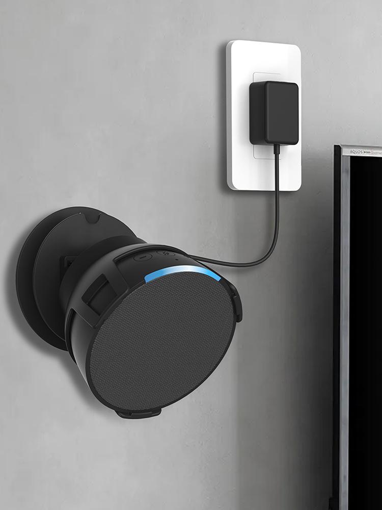 Wall-mounted Speaker Box Storage Rack Space Saving Prevent Falling Home Decoration Built-in Cable Management for  Echo Pop