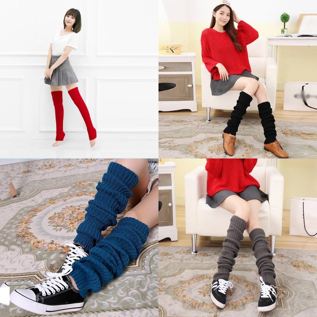 Luxurious Thick Long Snow Knit Leg Warmers Over Knee Women Breathable Acrylic Winter Socks