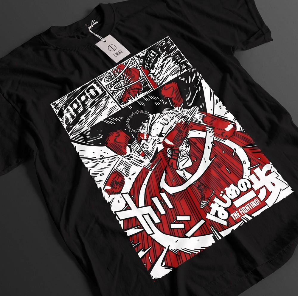 

Hajime No Ippo Shirt Takamura Tshirt Miyata Top Kimura Aoki Fighting Anime Tee 4XL