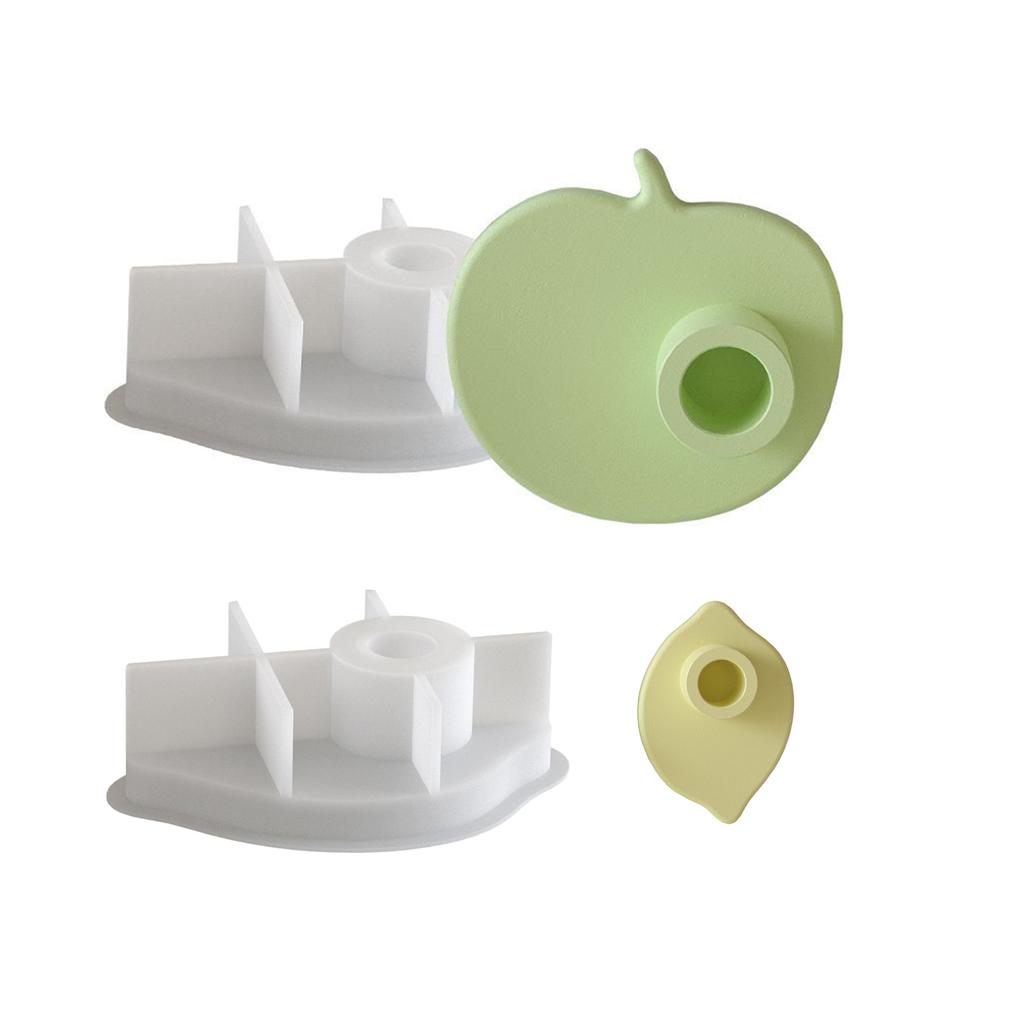 Weiche Silikonform Leicht lösende Formen Fruchtform Kerzenfußformen Silikontextur für Projekte und Heimgebrauch