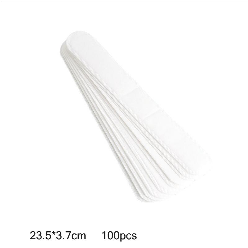 

Disposable Hat Brim Anti-Dirt Sticker Breathable Anti-Makeup Hat Inner Liner Collar Sweat Absorbent Pad 100pcs 100pcs