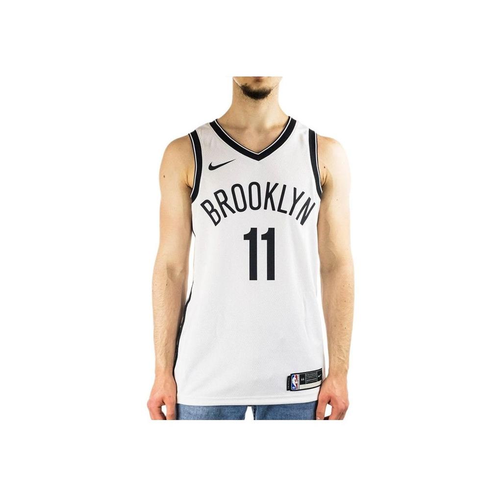 Nike NBA Brooklyn Nets Kyrie Irving 11 Fan Edition Jersey White Men Streetwear CW3584-105
