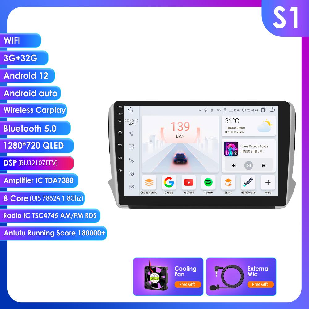 

Hizpo 4G LTE Android 10.1 Для Peugeot 2008 208 Серии 2014-2018 Интеллектуальная Мультимедийная Стерео Автомагнитола БЕЗ DVD-плеера Навигация GPS Радио RDS WIFI DAB+ S1 8Core 3G 32G