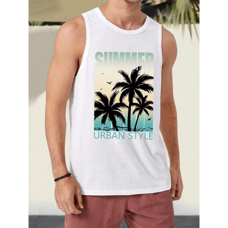 2026 New Tiger Lion Graphic Tank Tops Men Casual Hip Hop Streetwear Oversized Fitness Gym Vest Harajuku Sleeveless Top Sportwear