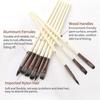 Artist Paint Brushes Set 23pcs Different Sizes Professional Paintbrush Nylon Hair Wooden Handle with Scraper Portable
