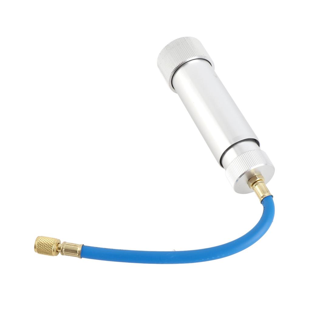 AC Oil and Dye Injector Refrigerant Tool 2oz Hand Turn AC Oil Injection Tool with Adapter for Home Automotive HVAC System