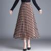 Double-Sided Mesh Versatile Slimming Mid-Length Gauze Skirt - Spring New Arrival