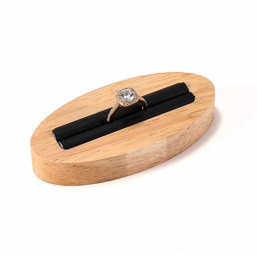 Ovales Schmuck-Display-Requisit Kompaktes Design Schmuckständer Ring Ohrring-Display Schmuckaufbewahrung