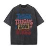 Now Down I'm Bad Crying At The Gym Fitness Pump Cover Vintage T-shirt Men's Fashion  Washed Tshirt Male Aesthetic Tees