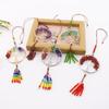 Handmade Natural Seven-Color Stone Tree of Life Car Pendant Tassel