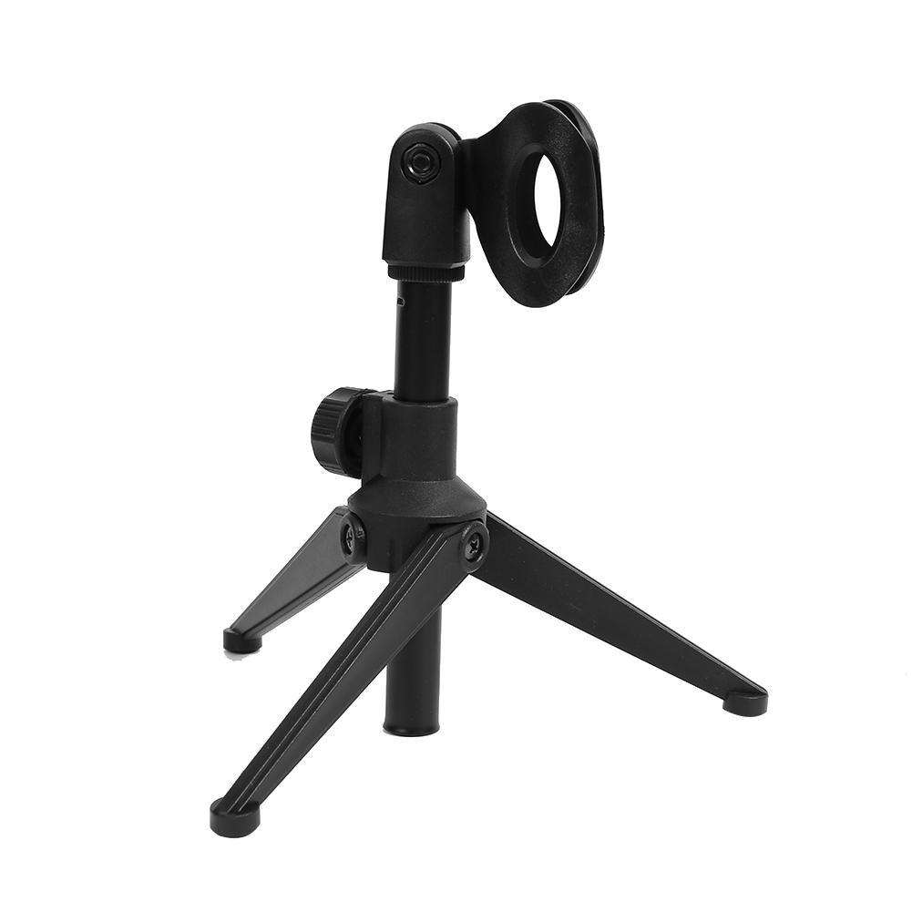 Buy Adjustable Capacitive Microphone Stand Foldable Tripod MIC Holder w/Clip at affordable