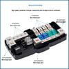 Top-Selling Car Audio Fuse Box: 4-Way/2-In 4-Out Distribution with LED Light Holder