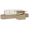 VidaXL Ensemble de canapé de jardin 5 pièces beige avec coussins 3349087