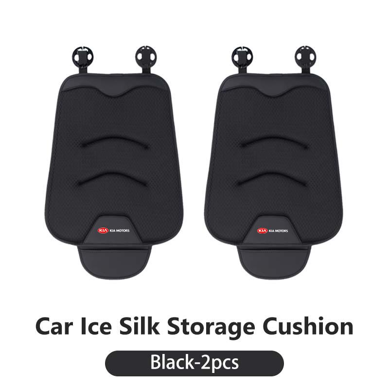 Car Universal Soft Seat Cover Ice Silk Cushion Anti Slip Storage Auto Seat Protect For KIA Sorento Stinger Soul Spectra Niro