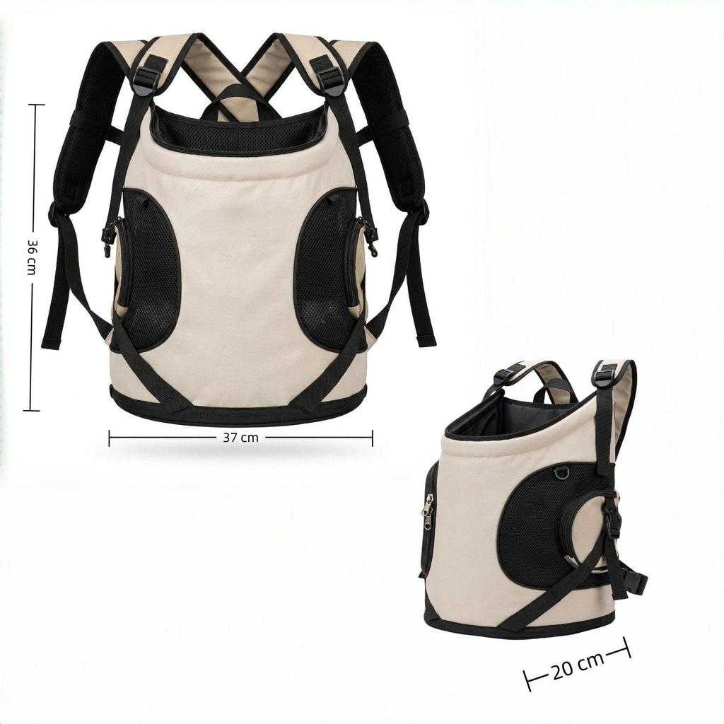 Hands-Free Pet Carrier Backpack: Breathable, Adjustable, and Secure for Cats