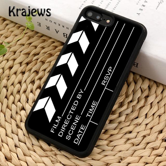 Krajews Film Movie Clapperboard Clapper Board Phone Case Cover For iPhone 17 Air 16 15 14 plus 11 12 13 pro max coque