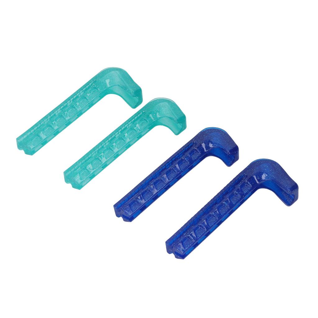 Ice Skate Guard Double Color Hard Plastic Cuttable Ice Skate Blade Cover for   Skate