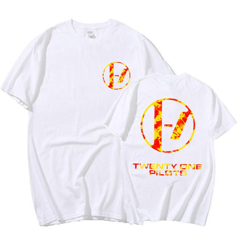 HOT Twenty One Pilots Printed T-shirts Women Men Short Sleeve Shirts Summer Round Neck Tee Shirt Casual Funny Hip Hop Tops Tees