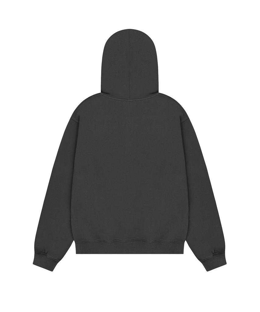 Openyard(Oy) Sprayed Odolly Hoodie Zip Up - Charcoal