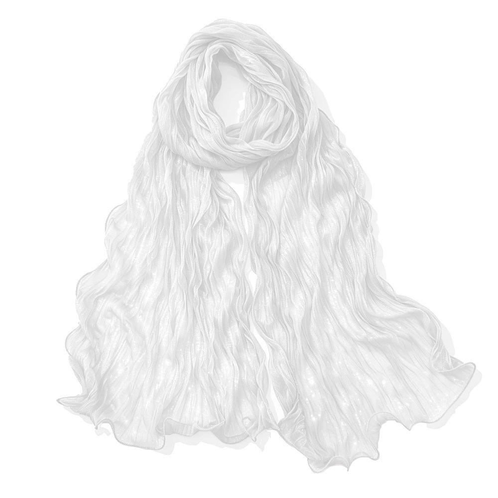 Ruffled Edge Sunscreen Shawl Solid Color Ramadan Long Scarf Fashion Chiffon Hijab Veil  Outdoor