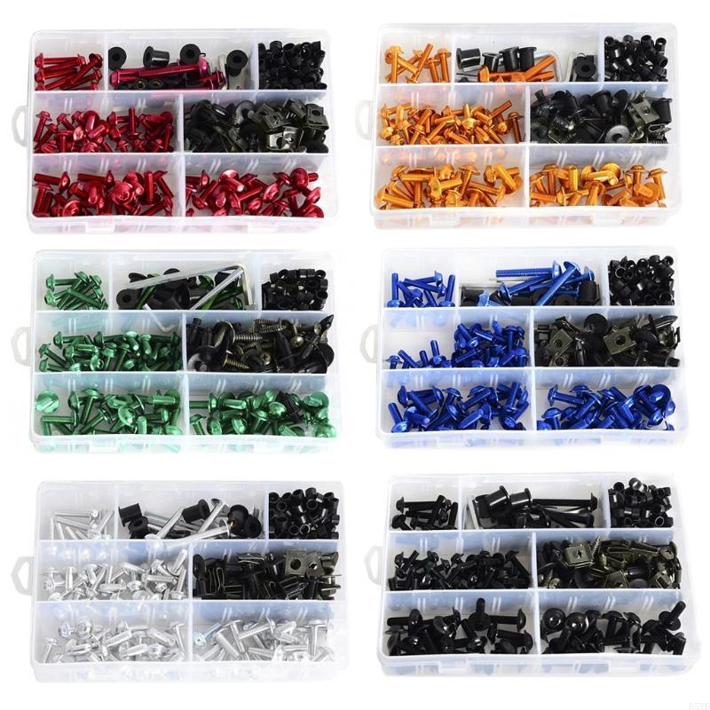 2025 New 251pcs Motorcycle Fairing Bolts Fastener Clips Screw Durable Stylish Motorcycle High Quality Replacement