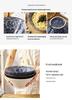 Japanese Ceramic Ramen Bowl Set: Large Retro Conical Hat Design Soup & Noodle Bowl with Plate
