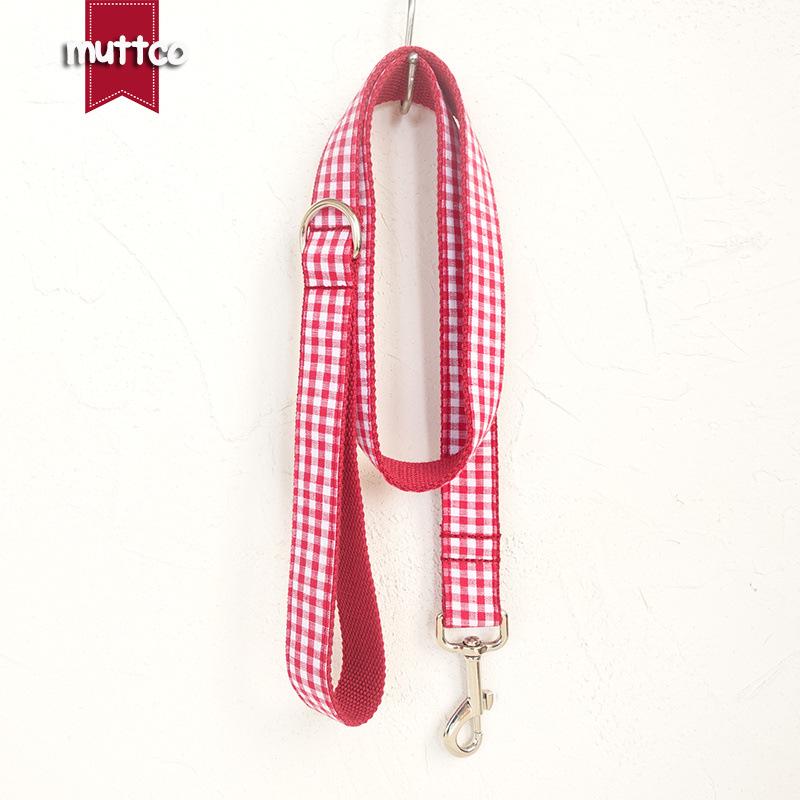 Plaid Bow Tie Dog Collar & Leash Set (UDC-047) by MUTTCO
